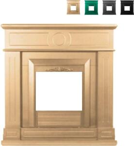 Cornice decorativa per caminetto elettrico con riscaldamento autonomo Lipari Sur - Bianco
