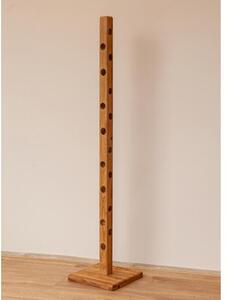 Portabottiglie verticale in legno naturale massello rustico moderno