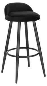 Set di 2 sgabelli - Sgabello - Piccolo sgabello - Sgabello da cucina - 37,5 cm x 34 cm - Nero