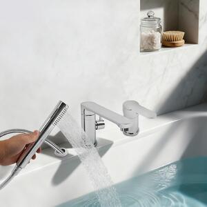 Rubinetto da cucina con doccetta estraibile - Ottone - Design moderno