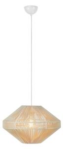 Lampadario di colore naturale con paralume in tessuto ø 50 cm Razzo – Markslöjd