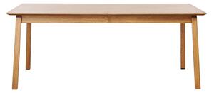 Tavolo da pranzo pieghevole con piano in rovere 95x190 cm Bari - Unique Furniture