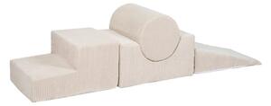 Gioco per psicomotricità color crema in velluto a coste 4 pz altezza totale 30 cm 45x170 cm Montessori – Meowbaby