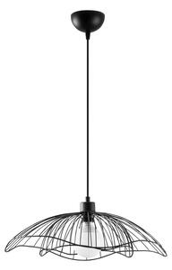 Lampadario nero con paralume in metallo ø 50 cm Farac – Opviq lights