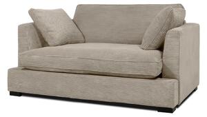 Poltrona beige con rivestimento in velluto a coste Mobby – Scandic
