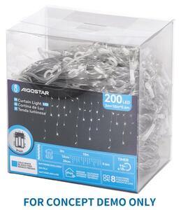 Aigostar - LED catena luminosa natalizia da esterno 200xLED/8 funzioni 13x0,4m IP44 multicolore