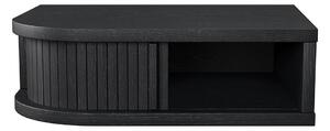 Comodino nero con effetto rovere Farsta – Woodman