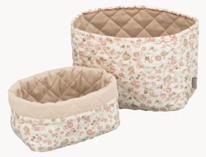 Set di 2 cestini in cotone organico Augusta