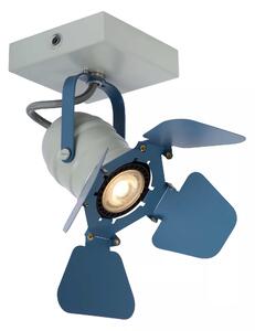 Lucide Faretto con struttura in metallo e diffusore orientabile dal design moderno Picto Metallo Blu GU10 5W 1 Lampadina