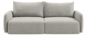 Divano grigio chiaro allungabile/con contenitore 238 cm Kalena – Makamii