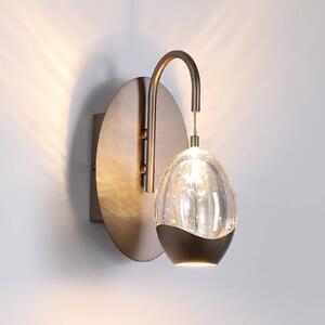 Searchlight Applique da parete a LED Seeds, dimmerabile, Crema / Ambra, Soggiorno / Sala da pranzo, Vetro, Applique a LED