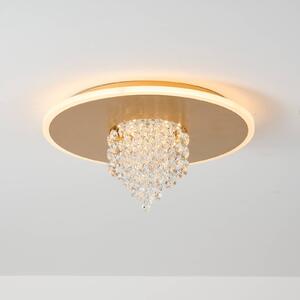 Searchlight Plafoniera a LED Deluge, dimmerabile, Ottone / Oro, Soggiorno / Sala da pranzo, Metallo, Plafoniera LED