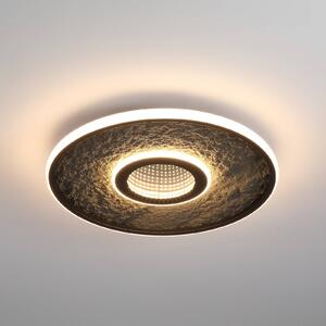 Searchlight Plafoniera a LED Lumadisc, dimmerabile, Nero, Soggiorno / Sala da pranzo, Metallo, Moderno, Plafoniera LED