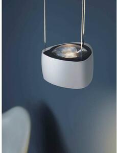 LOOM DESIGN Lampada LED a sospensione Air, bianca, alluminio, 13 cm dimmerabile, Bianco / Opale, Soggiorno / Sala da pranzo, Alluminio, Moderno