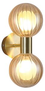 Searchlight Applique da parete Lumisphere, dimmerabile, Ottone / Oro, Bagno, Vetro, Applique