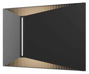 LOOM DESIGN Applique da esterni a LED X, dimmerabile, Nero, Alluminio, Moderno, Applique LED da esterni