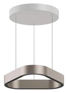 LOOM DESIGN lampada LED a sospensione Trigon, grigio, alluminio, dimmerabile, Alluminio / Grigio / Zincato, Soggiorno / Sala da pranzo, Alluminio, Moderno