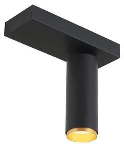 LOOM DESIGN Faretto da soffitto a LED X-Beam, 1 luce, nero dimmerabile, Nero, Soggiorno / Sala da pranzo, Alluminio, Moderno