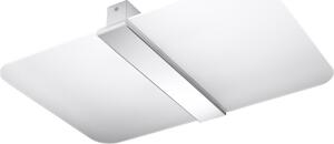 Plafoniera rettangolare PETALA argento-bianca 2xG9x12W vetro, dimensioni: 5,5x30x45 cm, IP20, Pure Lume
