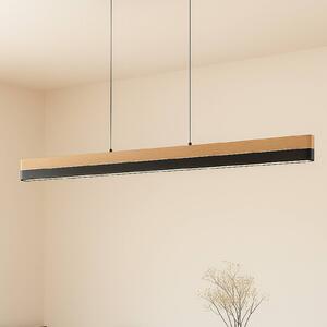 Lampada a sospensione Holven Lucande, dimmerabile, Legno chiaro, Soggiorno / Sala da pranzo, Legno, Moderno, Lampada a sospensione