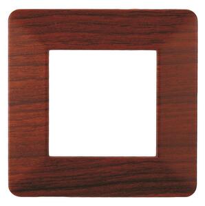 Placca 2 moduli 502 in plastica radica compatibile anche con Vimar Plana