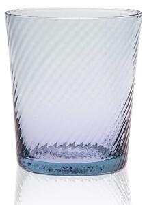 Ves Design Bicchieri bassi 2Pz in vetro trasparente Aria Vetro Azzurro