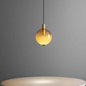 OLEV Lampada a sospensione in vetro Beam Stick Nuance, dimmerabile, Marrone / Ruggine, Soggiorno / Sala da pranzo, Vetro, Design, Lampada a sospensione