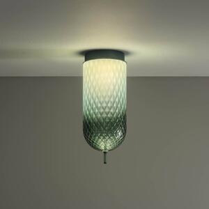 OLEV Plafoniera a LED Curuba, Verde, Soggiorno / Sala da pranzo, Vetro, Design, Plafoniera LED