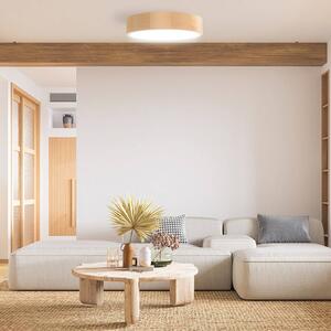 Plafoniera soffitto Cleo DR800 TEMAR LIGHTING, dimmerabile, Legno chiaro, Soggiorno / Sala da pranzo, Legno, Moderno, Plafoniera