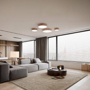 Plafoniera soffitto Cleo DR800 TEMAR LIGHTING, dimmerabile, Legno chiaro, Soggiorno / Sala da pranzo, Legno, Moderno, Plafoniera