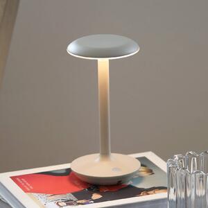 Markslöjd Lampada da tavolo LED Petit, greige, alluminio, IP44 dimmerabile, Crema / Ambra, Alluminio, Moderno