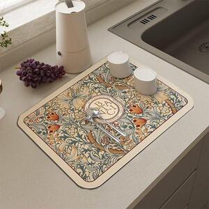 Portaoggetti in silicone per rubinetto - Scaffale per rubinetto - 40 x 30 cm - Beige