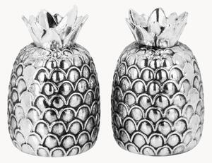 Set saliera e pepiera placcate in argento Pineapple, set da 2