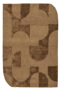 Tappeto marrone in misto lana 170x240 cm Livo – WOOOD