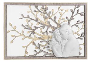 Bongelli Preziosi Quadro moderno in legno piccolo con raffigurata una coppia abbracciata Rovere Breeze Capezzali con Sacra Famiglia,Capezzali Moderni