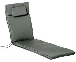 Outsunny Cuscino per Sdraio Lettino Prendisole da Giardino 198x53x5cm Grigio|Aosom