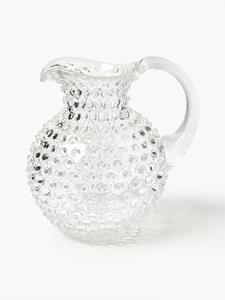 Brocca in vetro soffiato Hobnail 2 L