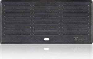 Piastra reversibile in ghisa 42,5 x 20,5 cm per barbecue - Adatta a carbonella e gas