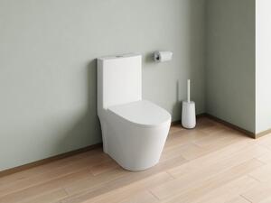 WC da appoggio Drenaggio verticale Ceramica Bianco opaco - NAGILAM