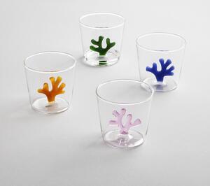 Ichendorf Bicchiere in vetro decorazione interna con corallo Coral Reef Vetro Verde Chiaro