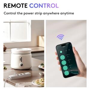 Immax NEO 07821L - Ciabatta NEO LITE Smart con cavo, 4 prese AC + 1x USB + 2x USB-C, Wi-Fi