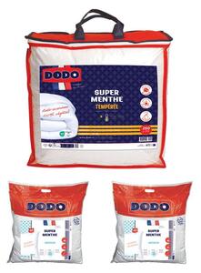 Set DODO piumino 240 x 260 cm + 2 guanciali 60 x 60 cm antiacaro Naturale MENTHOL PROTECT