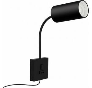 Immax NEO 08295L - Lampada da parete con USB PUNTO 1xGU10/9W/230V nero