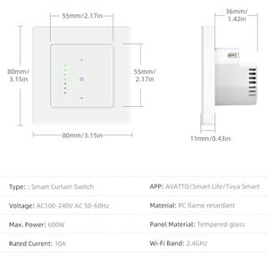 Immax NEO 07551L - Interruttore intelligente per il controllo di tapparelle e tende a rullo 230V