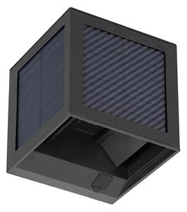 LED Lampada da parete solare con sensore LED/9W/3,7V 3000/4000/6000K IP65 2600mAh nera