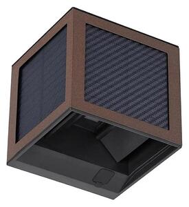 Applique solare LED con sensore, 9W/3,7V, 3000/4000/6000K, IP65, 2600 mAh, marrone