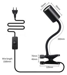 Immax NEO 08293L - Lampada flessibile con clip PUNTO 1xGU10/9W/230V nera