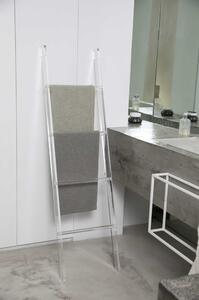 Vesta Scaletta grande per asciugamani in plexiglass per bagno "Up&Down" Plexiglass Trasparente