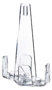 Vesta Portabicchieri verticale in plexiglass per 2 file di bicchieri di plastica Like Water Plexiglass Bianco/Tortora