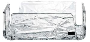 Vesta Portatovaglioli grande in plexiglass dalle linee moderne Like Water Plexiglass Trasparente Portatovaglioli da Tavolo